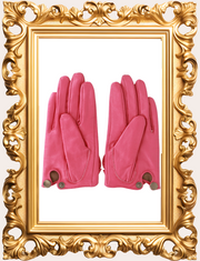 Pink Bow Short Gloves