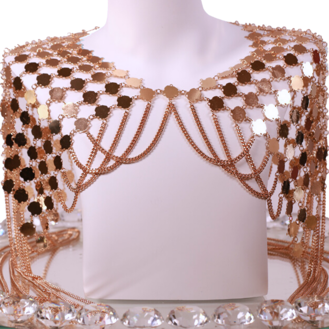 Elegant Metallic Shoulder Piece