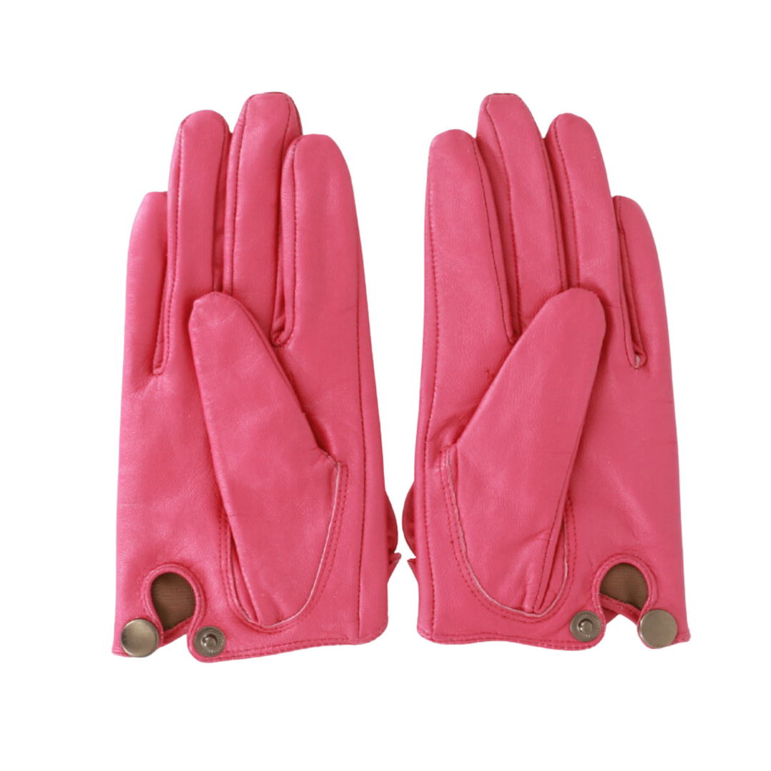 Pink Bow Short Gloves