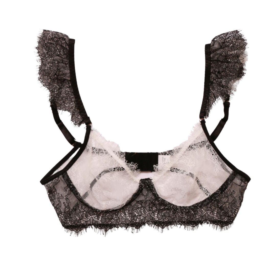 Sheer Mesh Bra Set