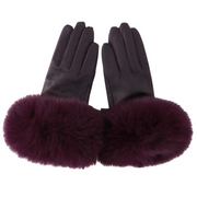 Purple Fur Gloves