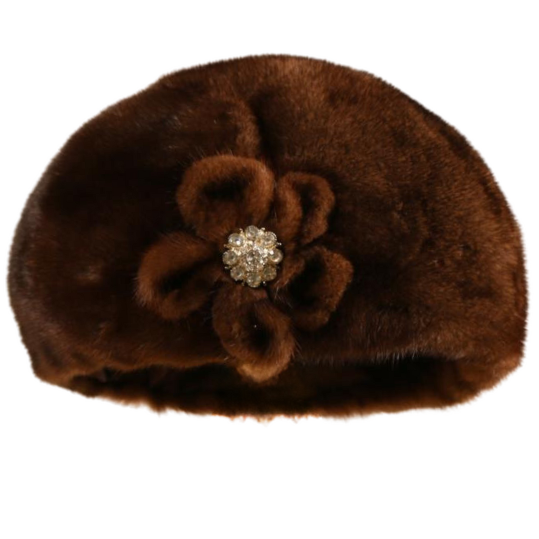 Anidém Luxe Mink Fur Beret