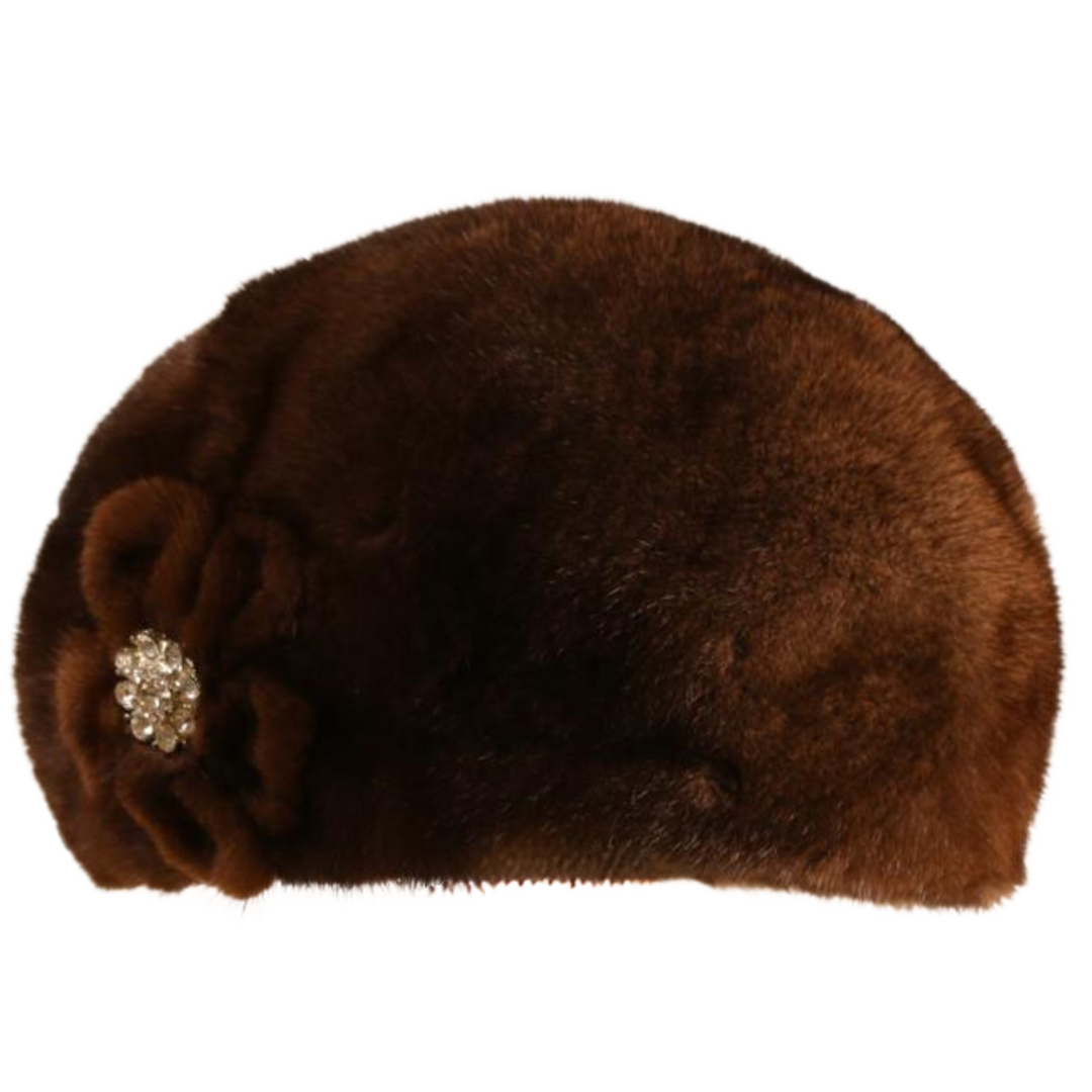 Anidém Luxe Mink Fur Beret