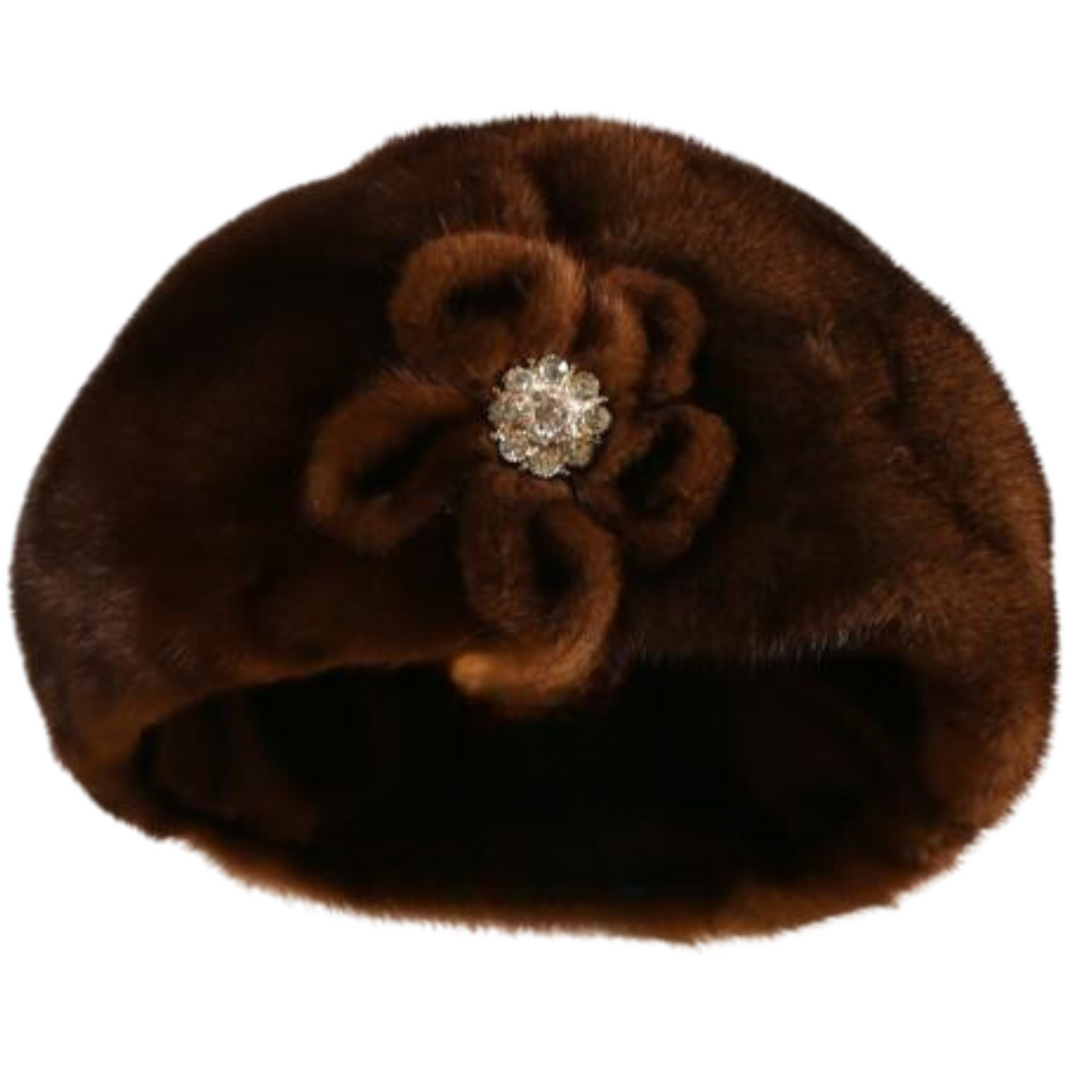 Anidém Luxe Mink Fur Beret