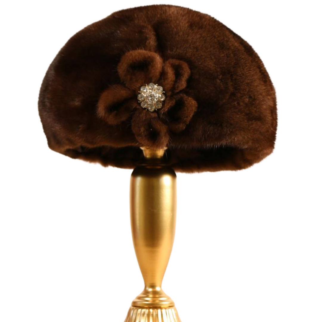 Anidém Luxe Mink Fur Beret