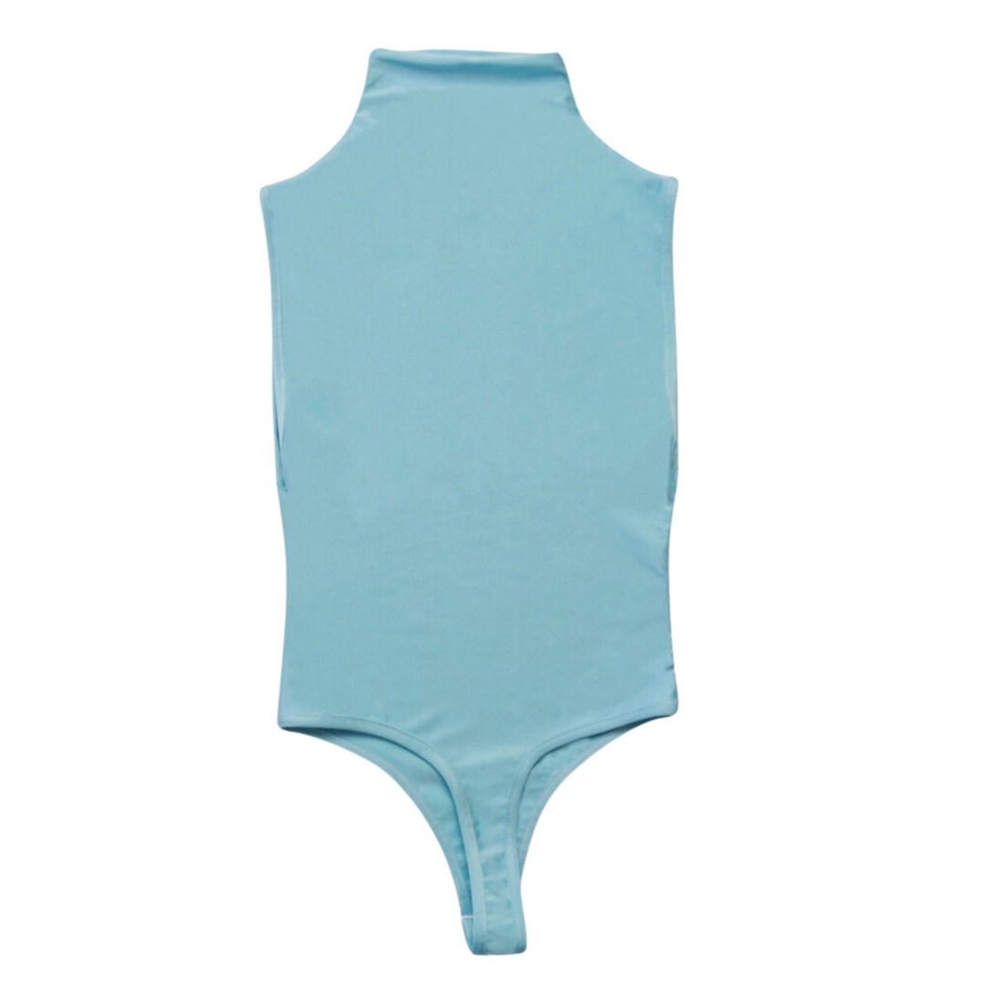 Baby Blue Sleeveless Bodysuit