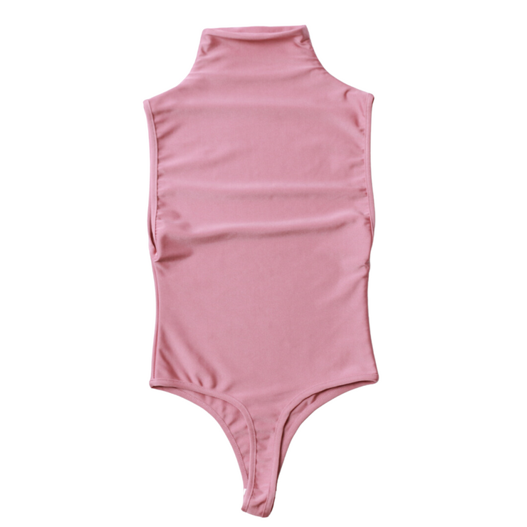 Pink Sleeveless Bodysuit